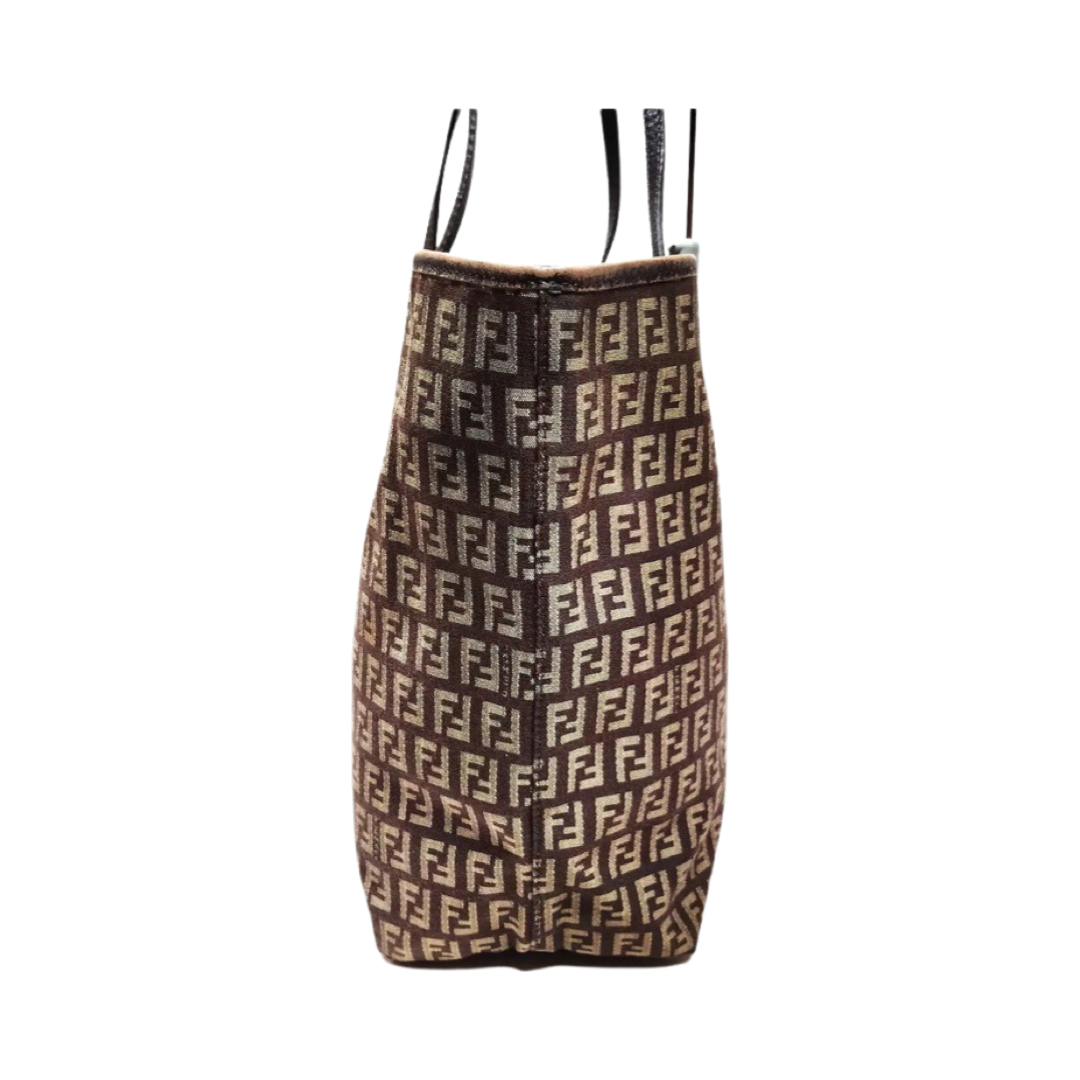Fendi Zucca Canvas Shopper Tote