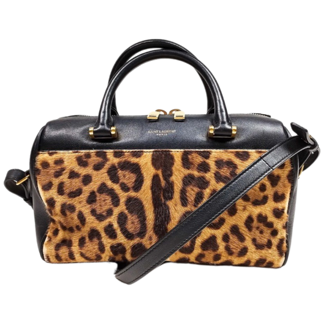 Saint Laurent Hand Bag Brown Calf Leather