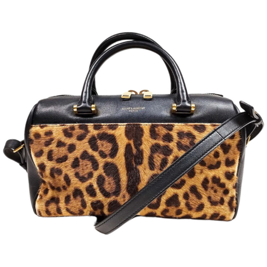 Saint Laurent Hand Bag Brown Calf Leather
