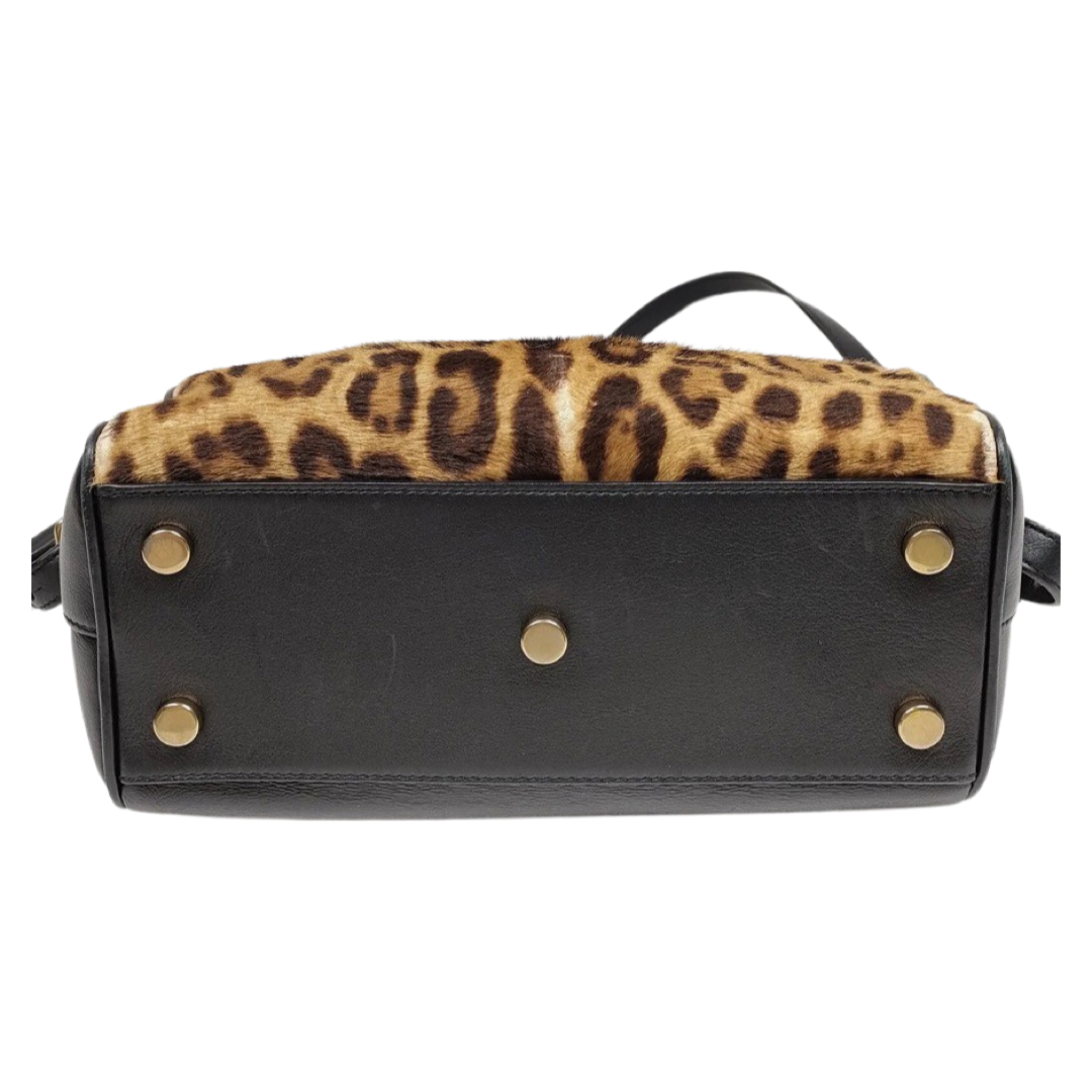 Saint Laurent Hand Bag Brown Calf Leather