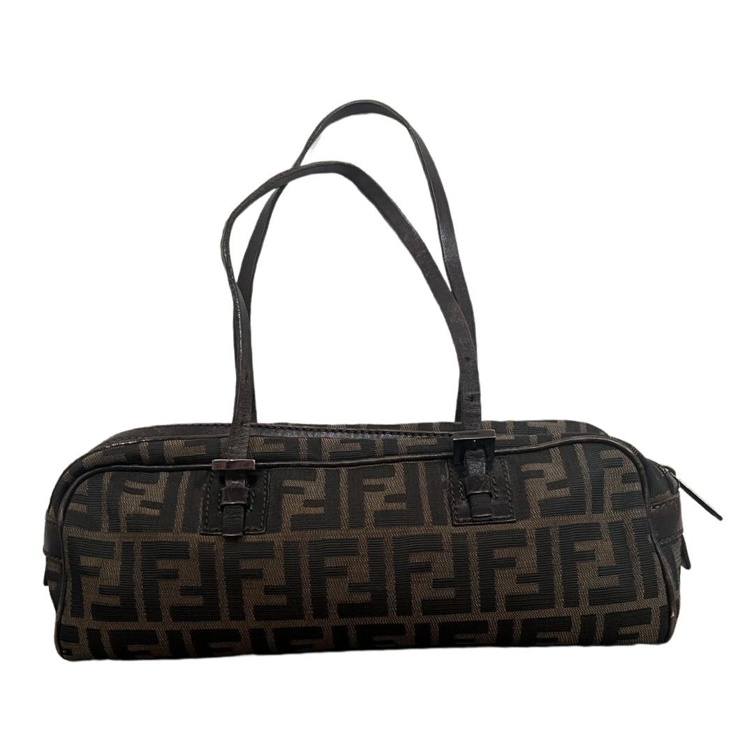 Fendi Zucca Buckle Tota Tobacco
