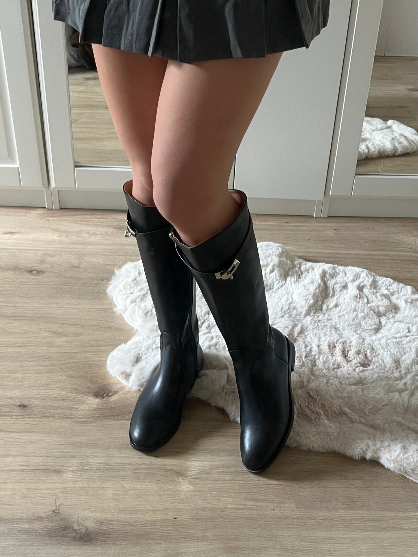 Classic Belted Knee Boots