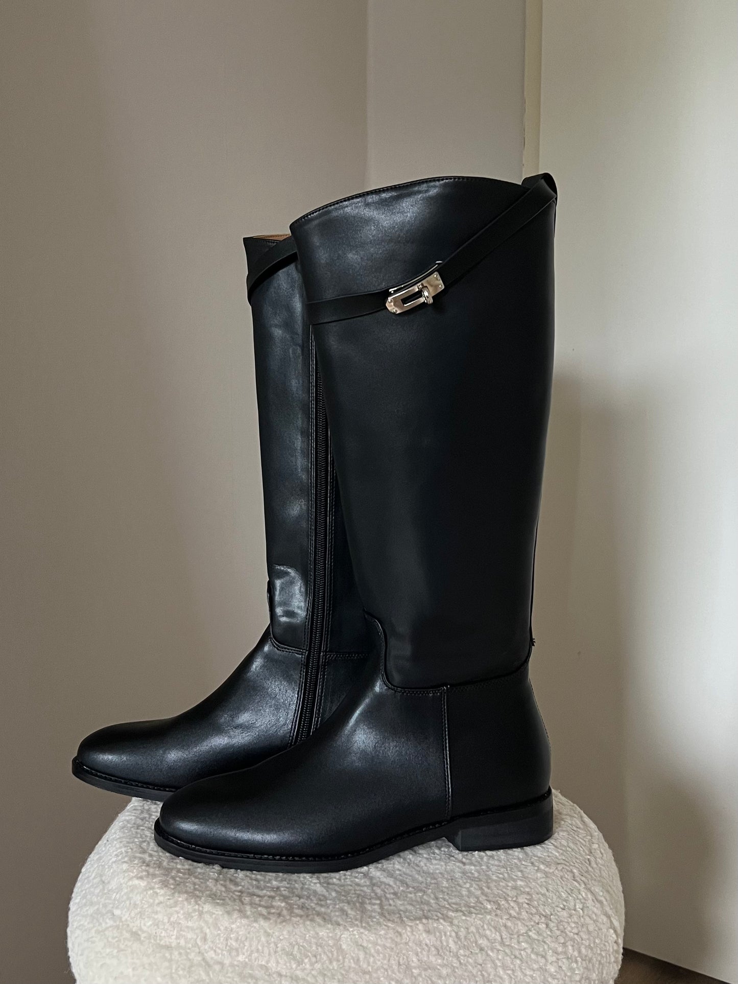 Classic Belted Knee Boots